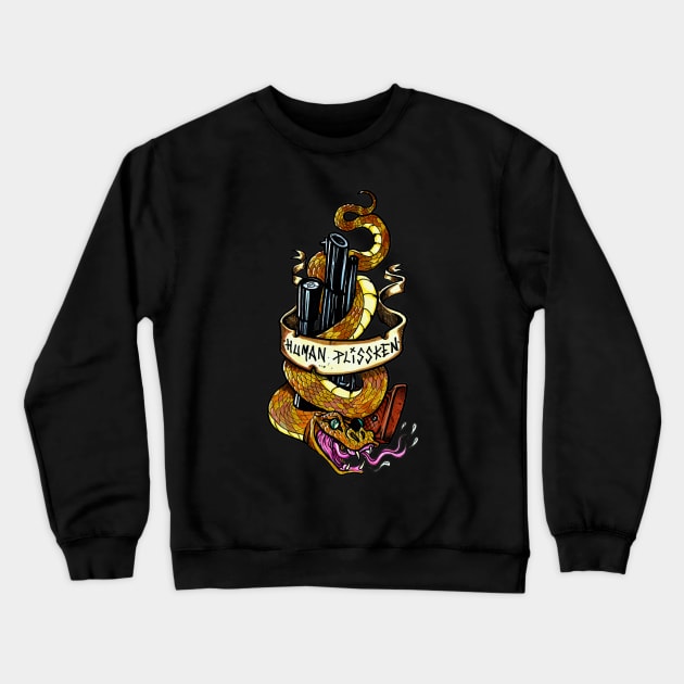 HUMAN PLISSKEN Crewneck Sweatshirt by Brownlazer